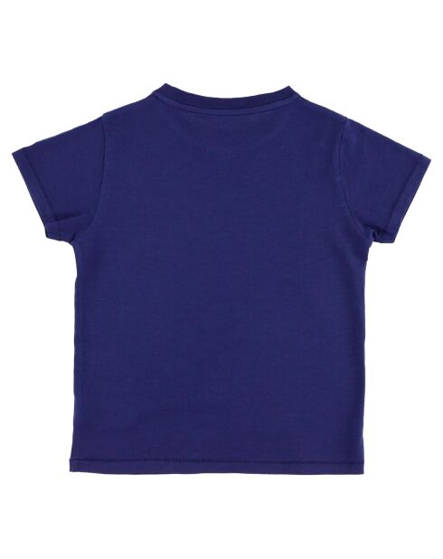 T-Shirt Sunset worker bleu